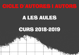 Imatge del cartell del cicle d'autores i autors a les aules